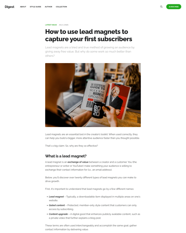 Digest Theme