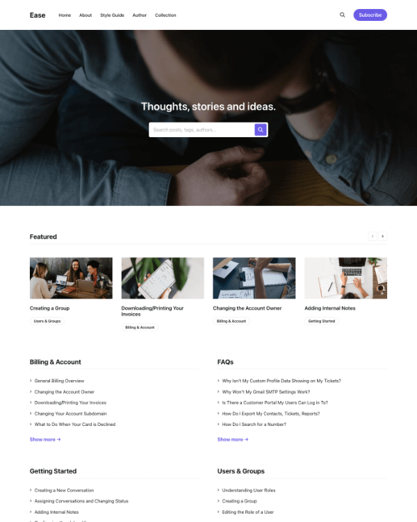 Ease Theme